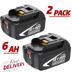 2Pack For Makita 18V 6.0Ah Battery LXT Lithium-Ion Tools BL1830B BL1850 BL1860B
