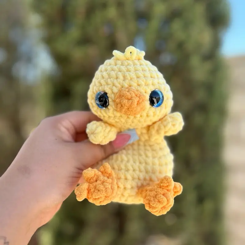 Crocheted chick