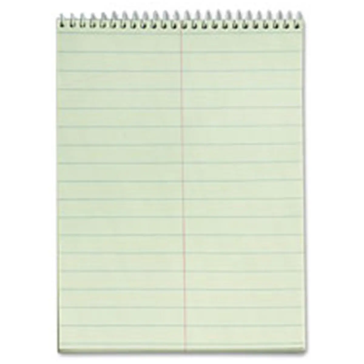 212 MAIN Green Tint Steno Books - TOP8021DZ, Built-in Easel, Coil-Lock, Heavy Board, 80 Sheets, Office Use, 1 Dozen