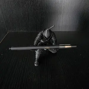 Ninja Warrior Design Pen Holder, Desk Organizer & Accessory, Ideal Gift with Cool Pen, Creative Ornament for Office & Home Use