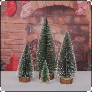 15pcs/set Mixed Size Mini Christmas Tree Decoration for Festive & Party Supplies - Ornaments artificial