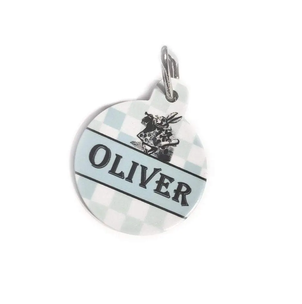 Metal Pet ID Tags Customized Personalized Name and Address - 2 Sided