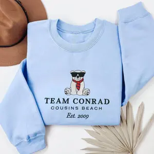 Team Conrad Junior Mint Bear Embroidered Sweatshirt, Cousins Beach Est. 2009 T-Shirt, The Summer I Turned Pretty Shirt, TSITP Idea Gift