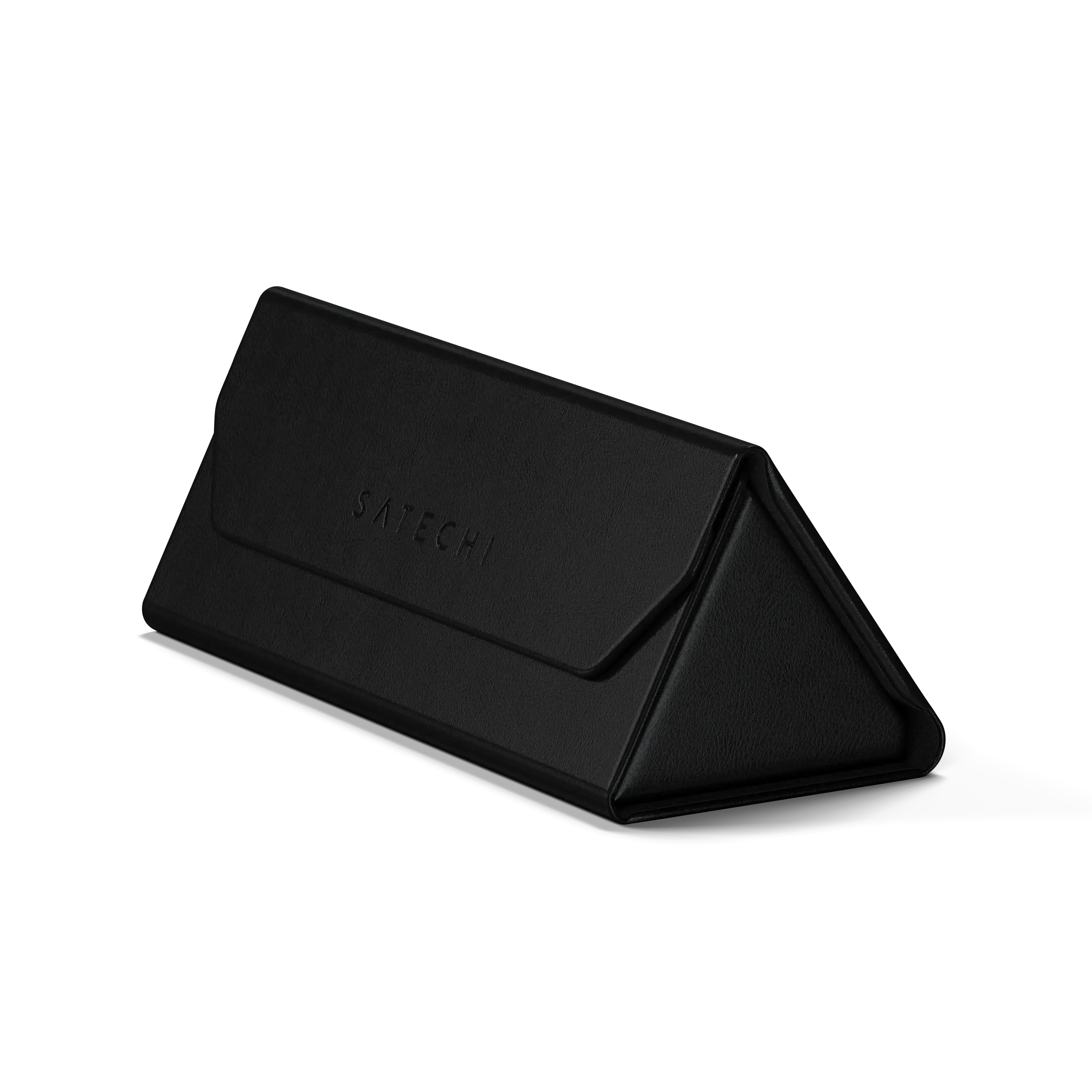 Satechi Vegan-Leather FindAll Glasses Case - Apple Find My Tracker, Bluetooth 5.4, Wireless Rechargeable, Magnetic Closure