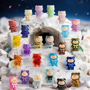 LuLu the Piggy Teddy MINI - Ore Collection Series, Blind Bags, Blind Box, Collectible Figurines with Metal Plating & Luminous Shine 24 Designs Surprise Collectibles for Kids