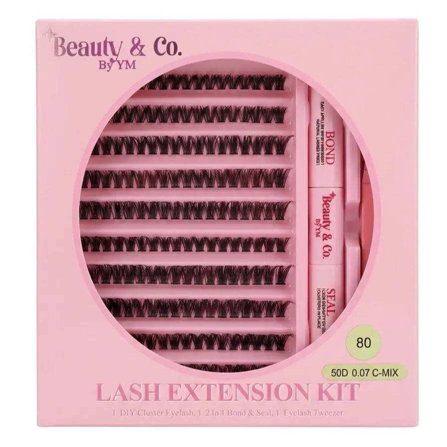 Beauty & Length DIY Cluster Lash Extension Kit | 8-16mm | Bond & Seal + Tweezers Included