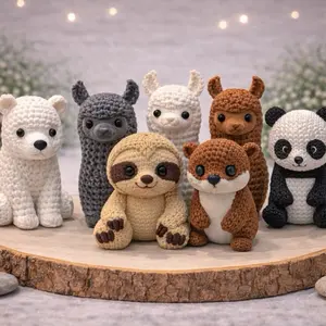 Safari & Exotic 3D Printed Knit Textured Animals