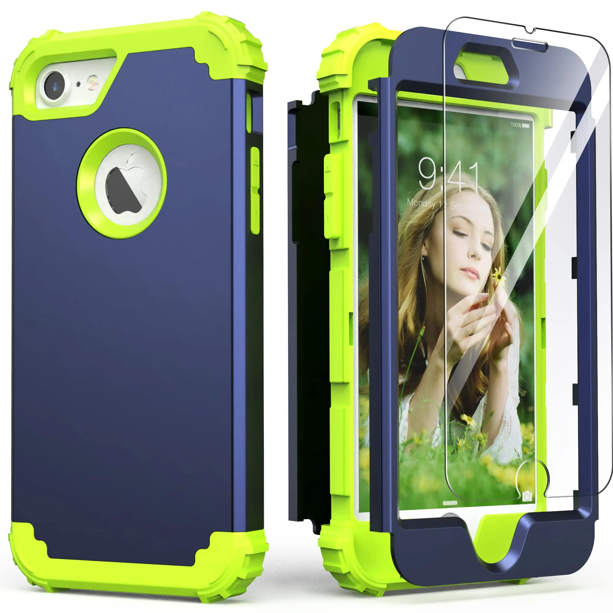 Navy Blue/Grass Green