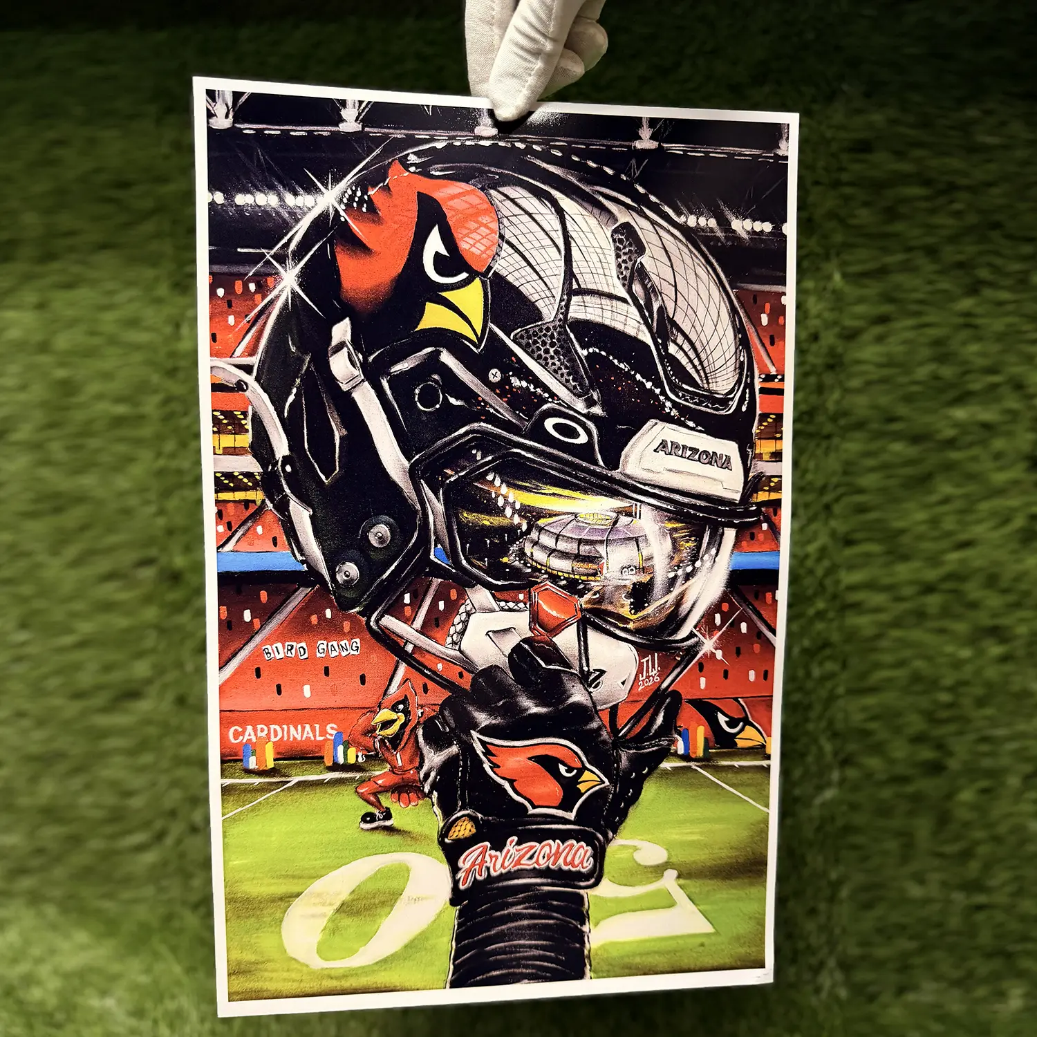 Jeremy Worst Football Fan Art Poster Prints Signed by the Artist- Multi-Size (11x17,16x24,24x36) Limited Edition