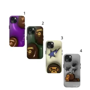 Bape Milo 3D Combo iPhone Case Hypebeast Streetwear Tough Cover plus 5 FREE Stickers