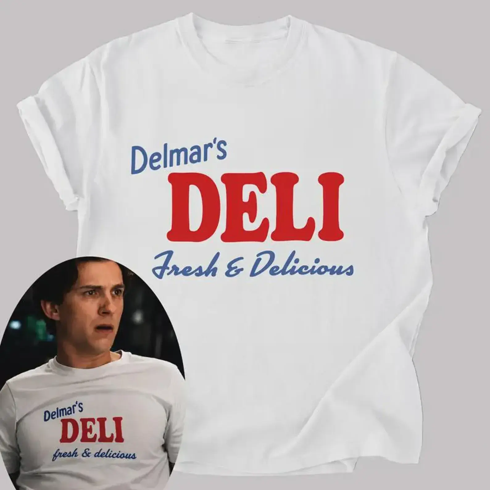 Comfort Colors Delmar's Deli Tom Holland Movie Shirt, Fresh And Delicious In Movie Vintage T-Shirt, Movie Vintage Shirt