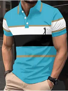 Men's Casual Polo Shirt in Standard Size, Comfortable Breathable Fit for All Occasions, Perfect Gift Choice for Style Lovers Top