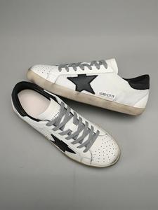 Men's Leather Star Sneakers, Vintage Lace-Up Shoes, Casual Trainers, Breathable Mesh Design, Casual All-Season Footwear, Durable Comfortable