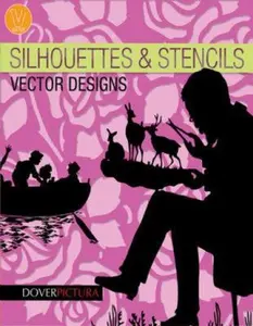 USED-Silhouettes & Stencils Vector Designs [With CDROM] by Weller, Alan (Paperback)