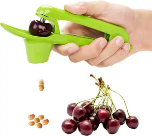 Cherry Pitter Olive Pitter Tool, Cherries Stoner Remover Simple & Durable Kitchen Gadget (Green)