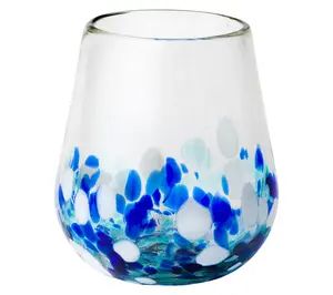 10 Strawberry Street Bahia Mexican Glass, Stemless Wine 10 Strawberry Street Bahia Mexican Glass, Stemless Wine