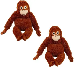 Punch Monkey Plush Toys, 26in Punch The Monkey Soft Stuffed Animals Throw Pillow, Huggable Cuddly Orangutan Zoo Animal Plushies Doll