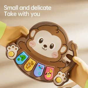 Musical Toy Keyboard Featuring Animals, Designed for Sensory Growth And Cognitive Skills, Made from Safe ABS Material with Vibrant Colors. This Baby Keyboard Includes Animal Buttons And Interactive Sounds