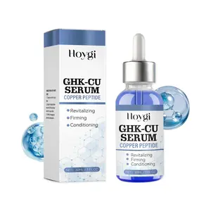 Copper Peptide Serum Liquid, Collagen Peptide Serum, Firming Serum, Firming Deep Hydration, Hydrating Moisturizing Daily Skincare, Smooth Soft Fine Skin, Easy Absorption, Suitable for All Skin Types, Lightweight Hydrating Firming