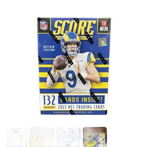 Panini 2022 NFL Score Trading Cards Factory Sealed Box 6 Packs with Pink Parallel 132 Cards Inside Matthew Stafford Edition Patrick Mahomes Jalen hurts Joe Burrow Josh Alan Tom Brady and more