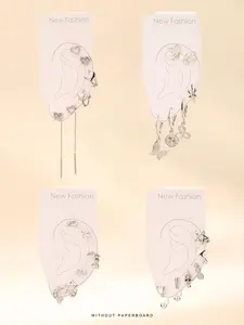 Women's Elegant Rhinestone Decor Earrings Set, Trendy Exquisite Heart & Butterfly & Star Design Earrings, Chic Gorgeous Jewelry As Gift for Girlfriend