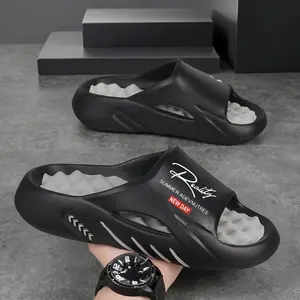 Men’s Thick-Sole Massage Slippers – Slip-On Casual Style for Indoor & Outdoor Wear