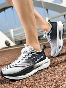 Parent-Child Neon Green Racing Running Shoes, Cool Sport Style, Breathable Mesh + Hollowed Lightweight Sole, Eye-Catching Bright, Light & Comfortable Fit , Ideal for Parent-Child Running Training & Daily Outings