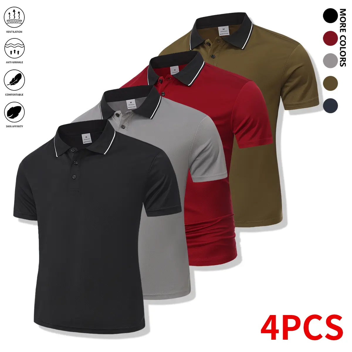 Black-Gray-Red-Green