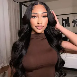 OQHAIR Body Wave 7x5 HD Pre Cut Lace Glueless Wig Bleached Tiny Knots Lace Front Wig Human Hair Pre Plucked 180% Density Vacation Hair Wigs Outdoorfun dealsforyoudays
