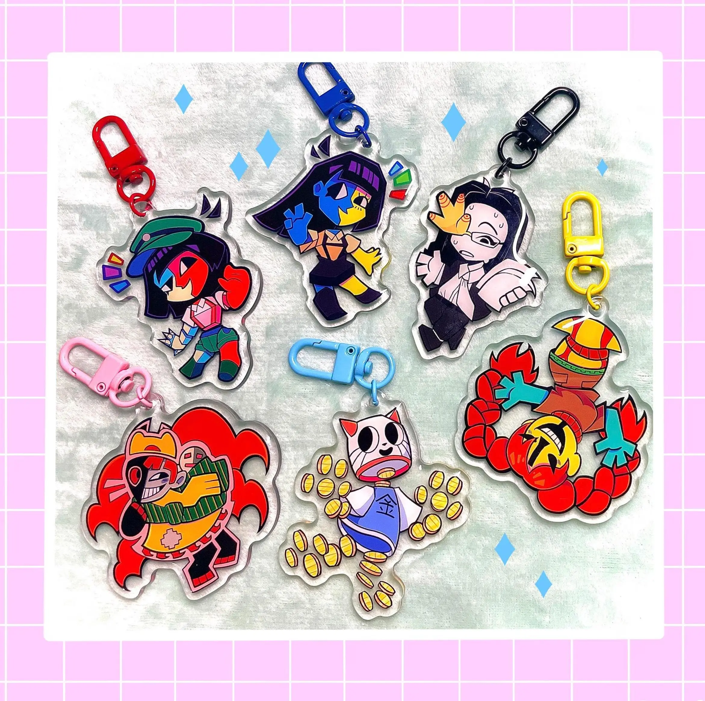 ENA Dream BBQ Character Keychain, ENA Charm For Bag, Key, Gift