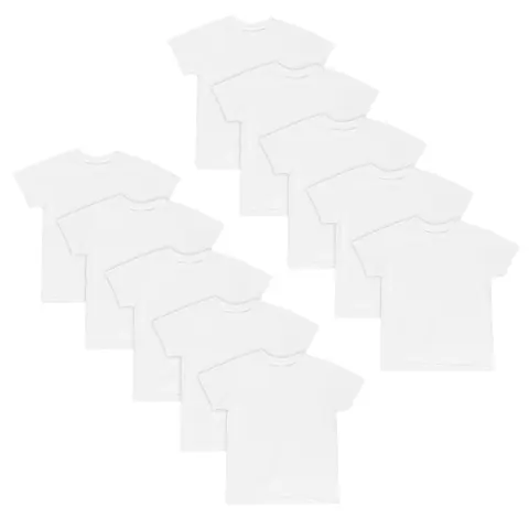 Hanes EcoSmart Boys' Undershirt, 10-Pack, White