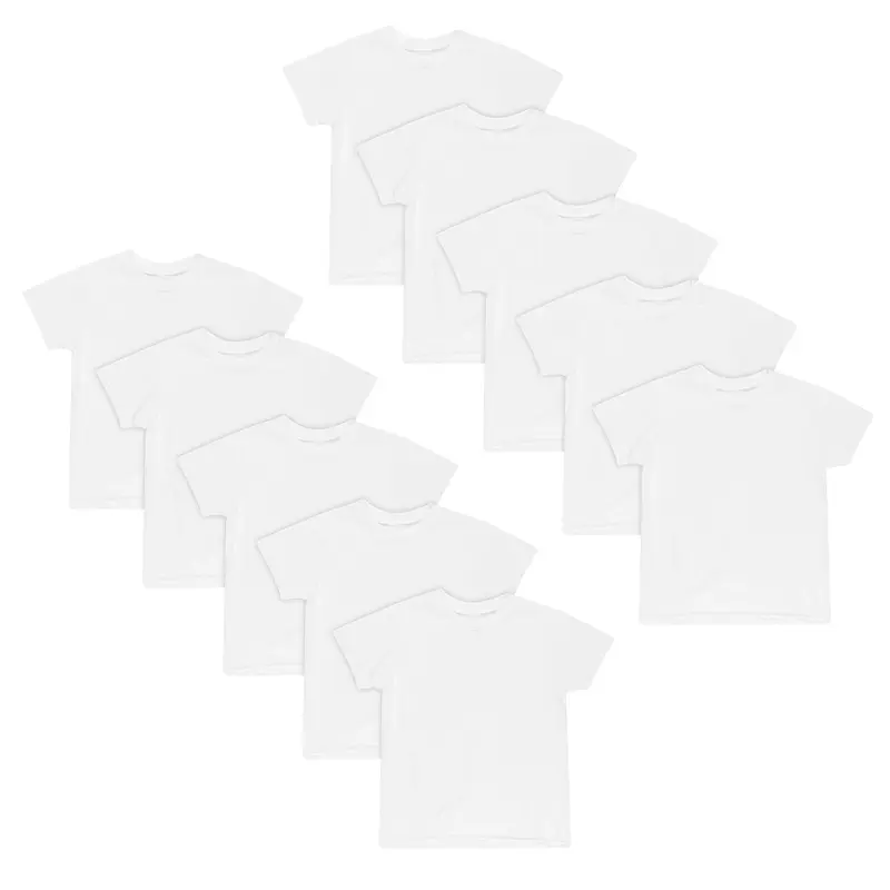 Hanes EcoSmart Boys' Undershirt, 10-Pack, White