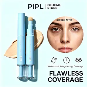 【PIPL】Dual-effect Concealer & Foundation Eye Concealer - 24-hour long-lasting,high-coverage matte finish.Korean pressed powder foundation for a flawless complexion. Covers acne marks, sculpts the nose, and nourishes the skin.