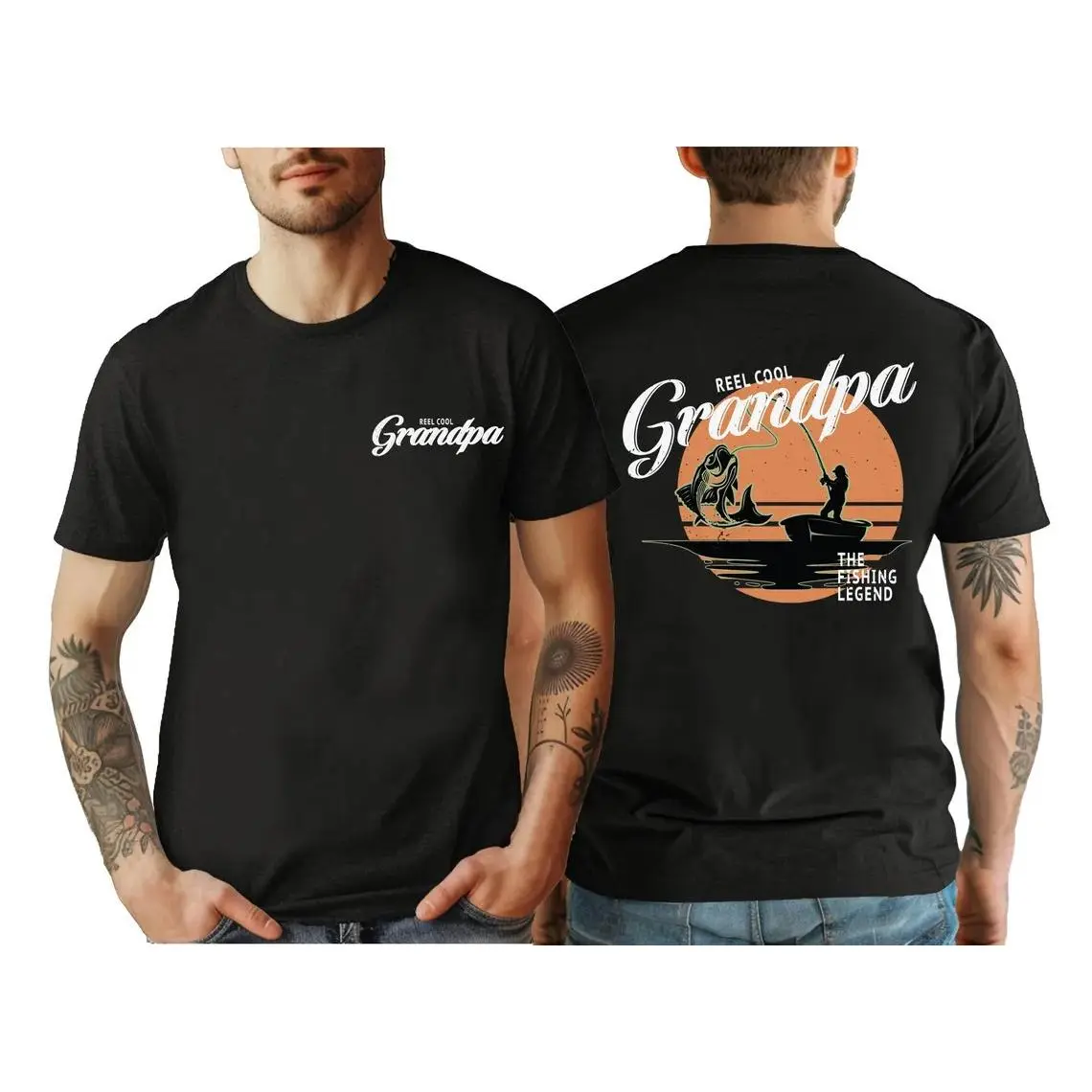 Reel Cool Grandpa Fishing Shirt, Gift for Grandpa, Retro Fishing Grandpa Shirt, Father's Day Shirt, Best Grandpa Shirt, Grandfather Tee