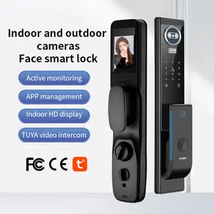 Puxin M-05 3D Facial Recognition Automatic Fingerprint Lock, Household Electronic Door Lock, Password Smart Lock