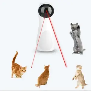 Bear Shaped Automatic Laser Cat Teaser, Interactive Cat Toy with Adjustable Angle, Timer & 3 Modes, Hands-Free Exercise Toy for Indoor Cats