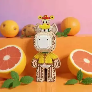 Giraffe 3D Puzzle Building Blocks Decoration, Bookshelf Home Office Cabinet Decor, Party Living Room TV Stand Display, Ideal Gift