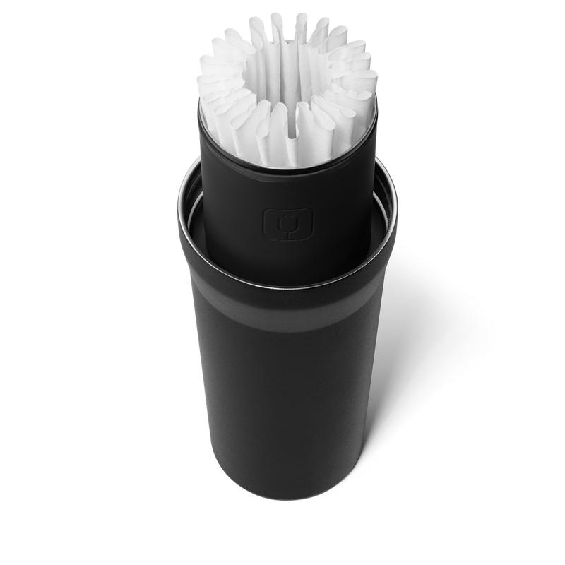 BrüMate Pour Over 20oz Insulated Travel Coffee Mug & Coffee Brewing System | 2-in-1 Travel Coffee Maker with 100% Leakproof Lid | Insulated Coffee Tumbler | Travel & Camping | Includes 10 Coffee Filters