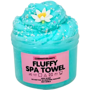 Fluffy Spa Towel 8oz Slime Icee Texture Scented Fresh Linen