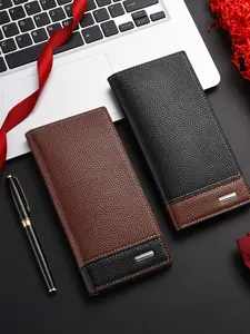 Men's Long Wallet with Dragon Skin Pattern, Unisex ID Holder with 11 Card Slots, Travel Business Casual Leather Purse Gift for Boyfriend Father