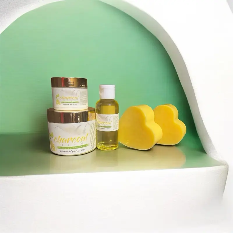 Charcoal coco Lemon brightening set