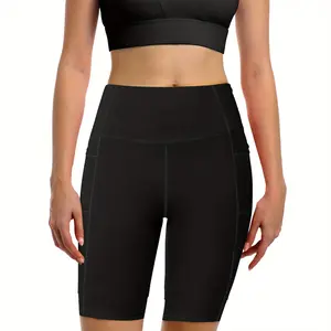 9-inch high-waisted swimming trunks for women, UPF50+ quick-drying beach swimming trunks with pockets