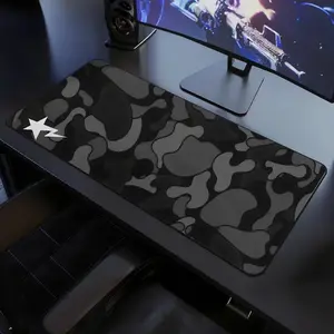 Black Camo Extra Large Desk Mat Keyboard Mouse Pad | Desk Mat | Desk Decor for Gamers | Boys' Rooms Gift large mousepad