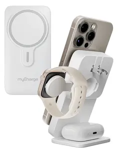 EcoHub 3 in 1 Apple Charging Station – With Wall Plug – White