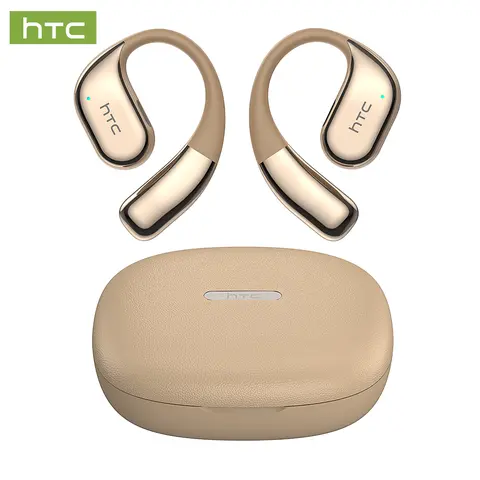 HTC NE39 OWS In-Ear Wireless Earbuds - Bluetooth 6.0 Audio Device, IPX5 Sweat Resistant, Chargeable Case, Built-In Mic, Workout-Ready Fit, Hands-Free, 3-Month Warranty (Ideal for Exercise, Work)