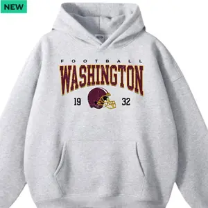 Vintage Washington Football Crewneck Hoodie - Sweatshirt - Tshirt-, Washington Team Pullover Hoodie, Vintage Washington City Hoodie, Commander Fan Apparel, Cleveland City Football Supporter Gift T4J