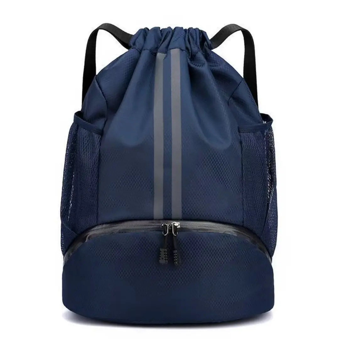 Sport Drawstring Backpack with Shoe Compartment and Moisture-Proof Pocket, Ideal for Basketball, Soccer, Volleyball, Swimwear, Gym Bag (unisex) Sports Bags
