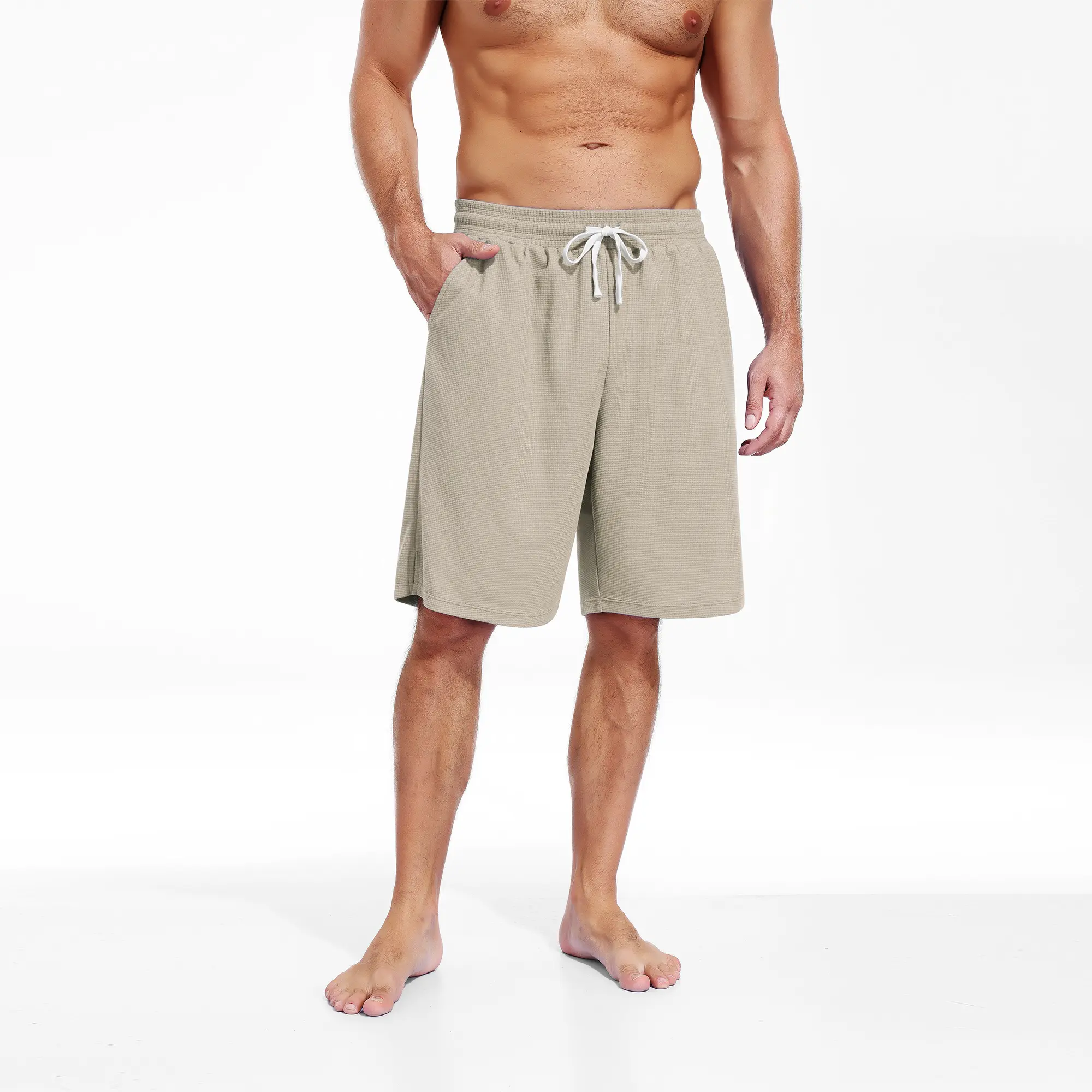 NELEUS Men’s 3-Pack Waffle Knit Performance Shorts - Elastic Waist Fitness, Casual Breathable, Breathable Sports & Athleisure Shorts for Summer Wear, Fitness Shorts