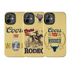 Coors Cowboy Tough Phone Case Rodeo Western Aesthetic Protective Cover For iPhone 11-17 Pro Max/Plus & Samsung Galaxy S23-S25