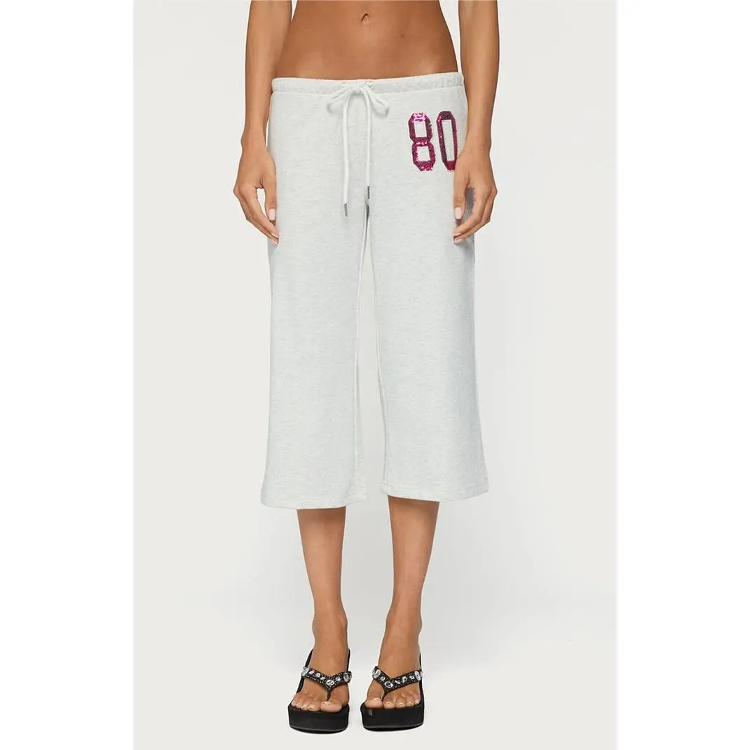 Edikted Women's 80 Sequin Capri Sweatpants